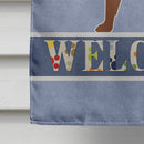Portuguese Sheepdog Dog Welcome House Flag 28x40 Porch Sleeve Pole Decorative Outside Yard Banner Artwork Wall Hanging, Polyester
