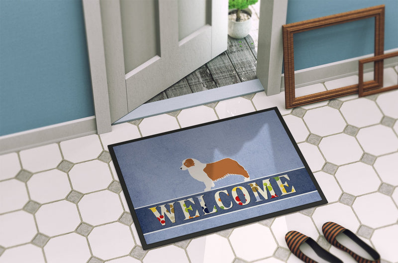 Australian Shepherd Dog Welcome Indoor or Outdoor Mat 24x36 BB5537JMAT