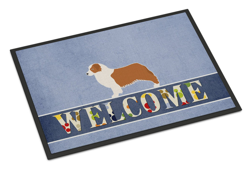 Australian Shepherd Dog Welcome Indoor or Outdoor Mat 24x36 BB5537JMAT