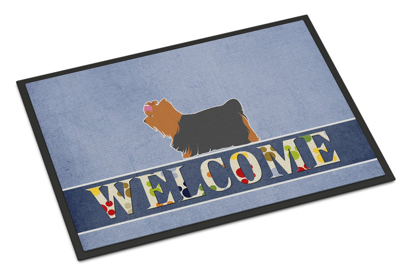 Yorkshire Terrier Yorkie Welcome Indoor or Outdoor Mat 24x36 BB5538JMAT