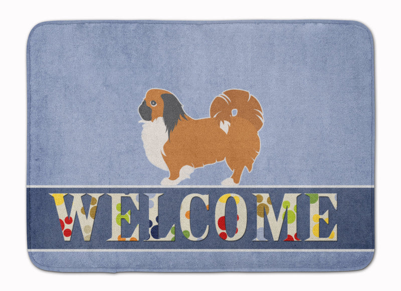 Pekingese Welcome Machine Washable Memory Foam Mat BB5542RUG