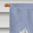 Chinese Crested Welcome House Flag 28x40 Porch Sleeve Pole Decorative Outside Yard Banner Artwork Wall Hanging, Polyester