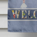 Chinese Crested Welcome House Flag 28x40 Porch Sleeve Pole Decorative Outside Yard Banner Artwork Wall Hanging, Polyester
