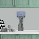 Boston Terrier Welcome Leash or Key Holder Wall Hooks, Coat Rack Wall Mount, for Hanging Keys, Towels, Aprons, Leashes