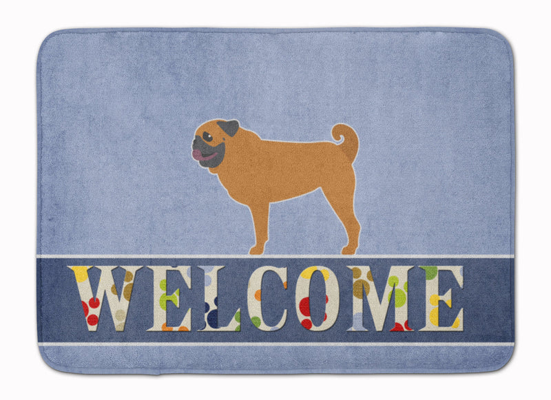 Pug Welcome Machine Washable Memory Foam Mat BB5551RUG