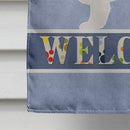 Cavalier King Charles Spaniel Welcome House Flag 28x40 Porch Sleeve Pole Decorative Outside Yard Banner Artwork Wall Hanging, Polyester