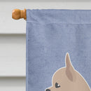 Chihuahua Welcome House Flag 28x40 Porch Sleeve Pole Decorative Outside Yard Banner Artwork Wall Hanging, Polyester