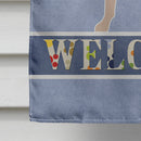 Chihuahua Welcome House Flag 28x40 Porch Sleeve Pole Decorative Outside Yard Banner Artwork Wall Hanging, Polyester