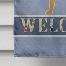 Shar Pei Merry Welcome House Flag 28x40 Porch Sleeve Pole Decorative Outside Yard Banner Artwork Wall Hanging, Polyester