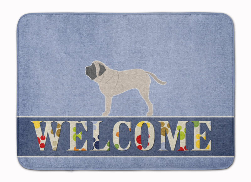 English Mastiff Welcome Machine Washable Memory Foam Mat BB5560RUG