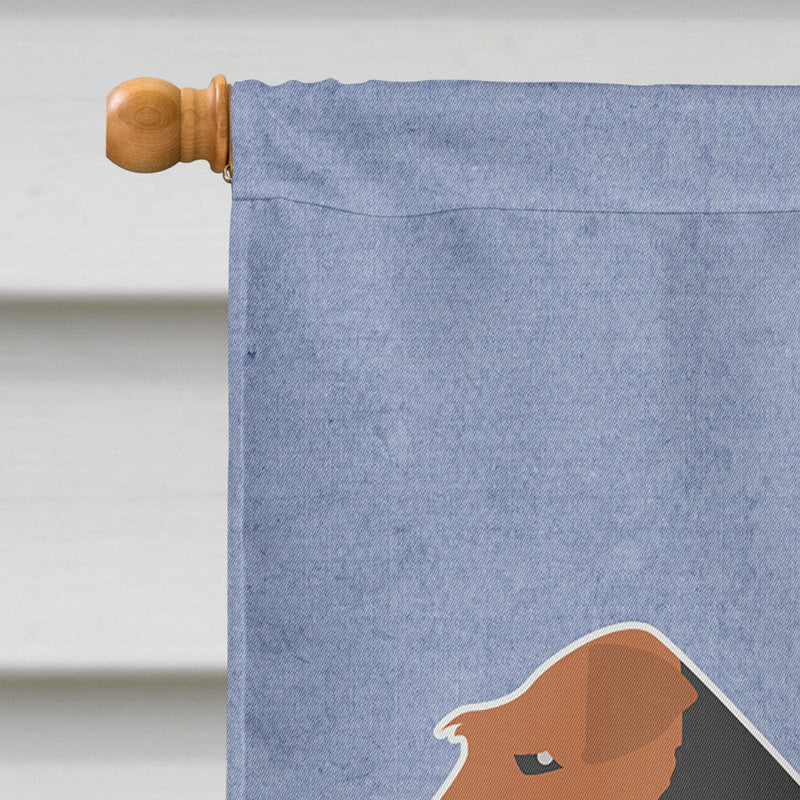 Airedale Terrier Welcome Flag Canvas House Size BB5561CHF