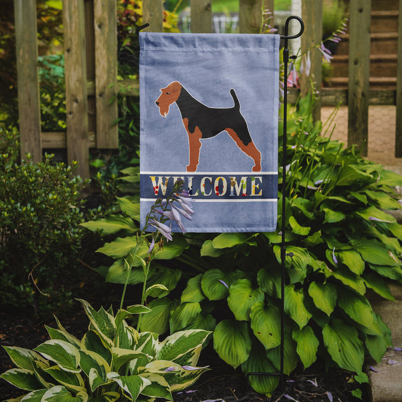 Airedale Terrier Welcome Flag Garden Size BB5561GF