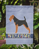 Airedale Terrier Welcome Garden Flag - Outdoor Decorative Yard Flag BB5561GF