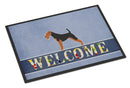 Airedale Terrier Welcome Doormat - 24x36 Decorative Floor Mat – Indoor/Outdoor Rug with Artistic Flair BB5561JMAT