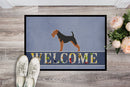 Airedale Terrier Welcome Doormat - 18x27 Decorative Floor Mat – Indoor/Outdoor Rug with Artistic Flair BB5561MAT