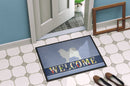 Samoyed Welcome Doormat Indoor Outdoor 18H X 27W Front Door Mat Rugs for Entryway, Non Slip Washable