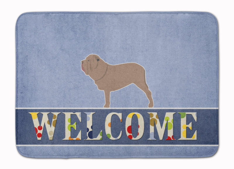 Neapolitan Mastiff Welcome Machine Washable Memory Foam Mat BB5569RUG