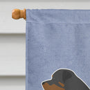 Rottweiler Welcome House Flag 28x40 Porch Sleeve Pole Decorative Outside Yard Banner Artwork Wall Hanging, Polyester