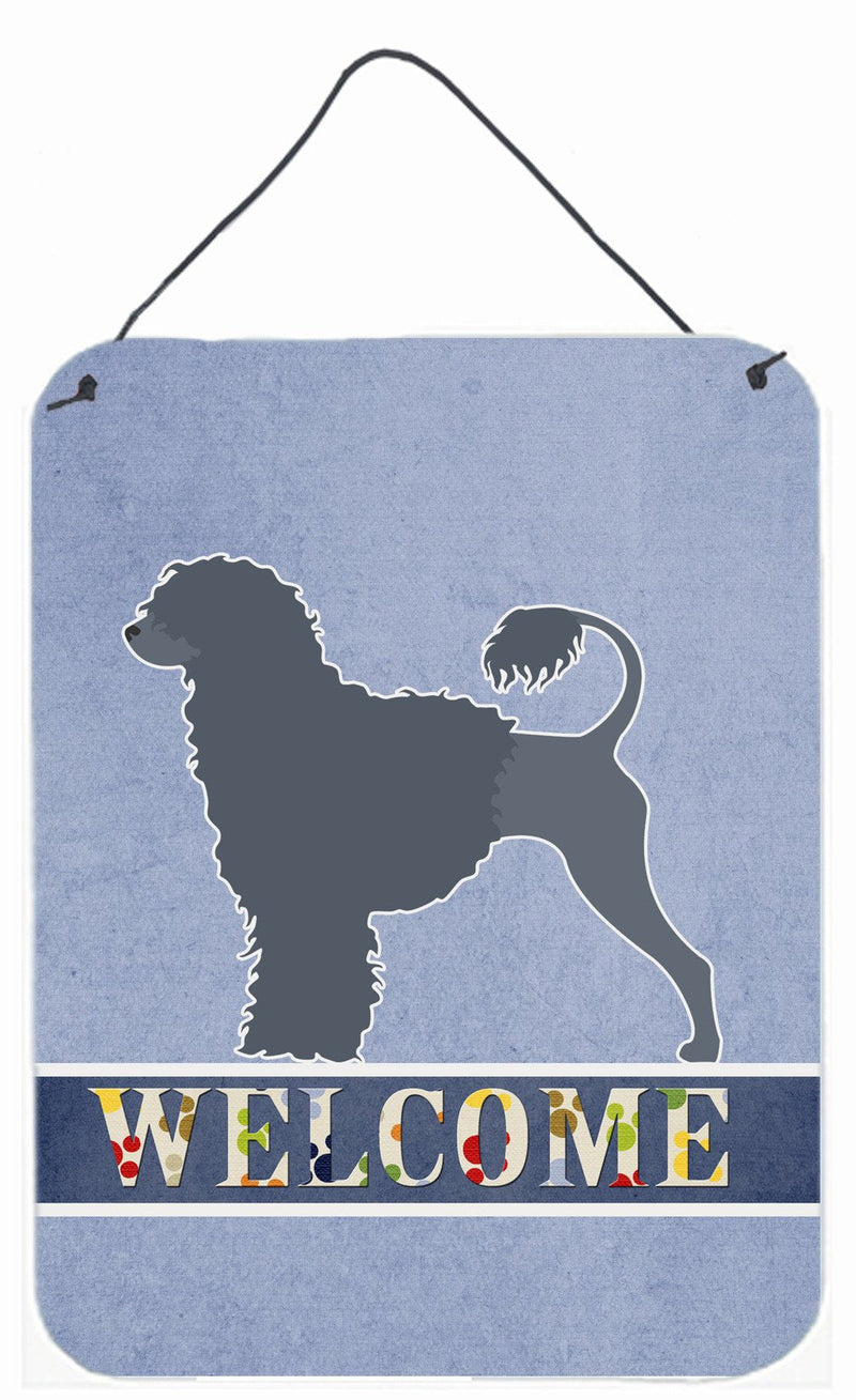 Portuguese Water Dog Welcome Wall or Door Hanging Prints BB5572DS1216