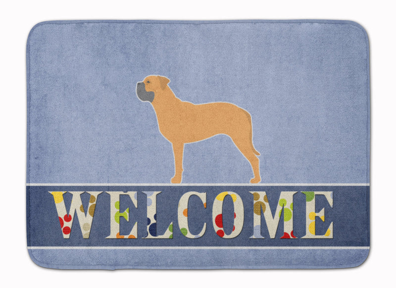 Bullmastiff Welcome Machine Washable Memory Foam Mat BB5575RUG