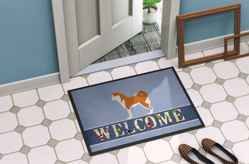 Akita Welcome Doormat - 18x27 Decorative Floor Mat – Indoor/Outdoor Rug with Artistic Flair BB5576MAT