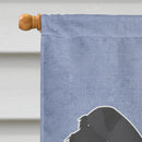 Giant Schnauzer Welcome House Flag 28x40 Porch Sleeve Pole Decorative Outside Yard Banner Artwork Wall Hanging, Polyester
