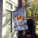 Saint Bernard Welcome House Flag 28x40 Porch Sleeve Pole Decorative Outside Yard Banner Artwork Wall Hanging, Polyester