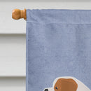 Saint Bernard Welcome House Flag 28x40 Porch Sleeve Pole Decorative Outside Yard Banner Artwork Wall Hanging, Polyester