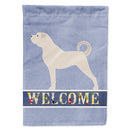 Anatolian Shepherd Welcome House Flag 28x40 Porch Sleeve Pole Decorative Outside Yard Banner Artwork Wall Hanging, Polyester