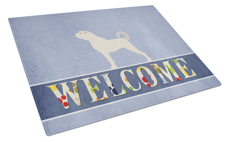 Anatolian Shepherd Welcome Glass Cutting Boards – Durable, Decorative Kitchen Art Large BB5581LCB
