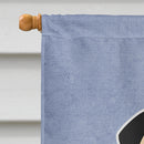 Pug Fawn Welcome House Flag 28x40 Porch Sleeve Pole Decorative Outside Yard Banner Artwork Wall Hanging, Polyester