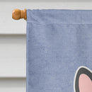 French Bulldog Black Welcome House Flag 28x40 Porch Sleeve Pole Decorative Outside Yard Banner Artwork Wall Hanging, Polyester