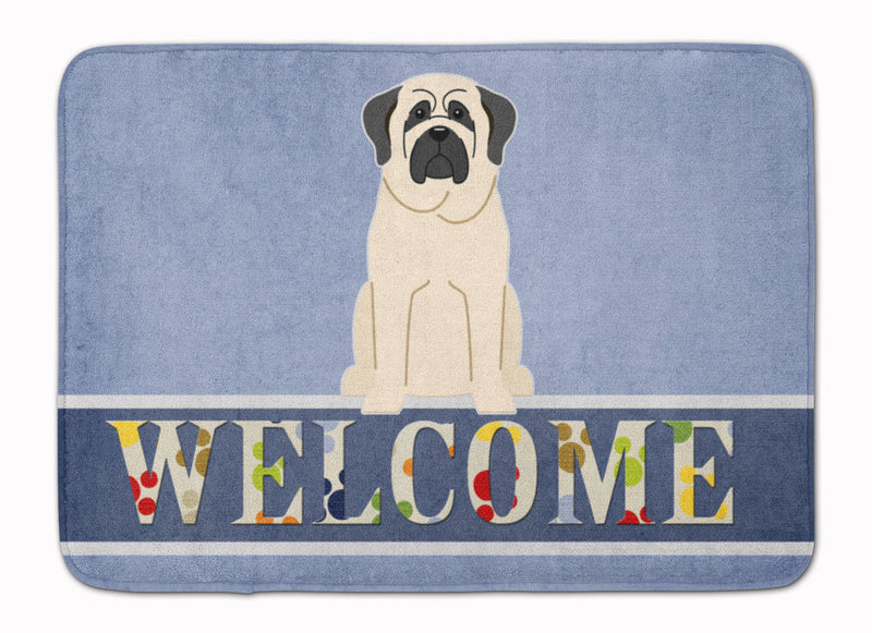 Mastiff White Welcome Machine Washable Memory Foam Mat BB5598RUG