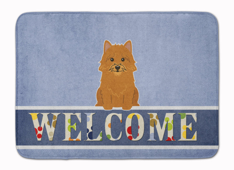 Norwich Terrier Welcome Machine Washable Memory Foam Mat BB5601RUG