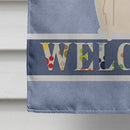 Borzoi Welcome Flag Canvas House Size BB5604CHF