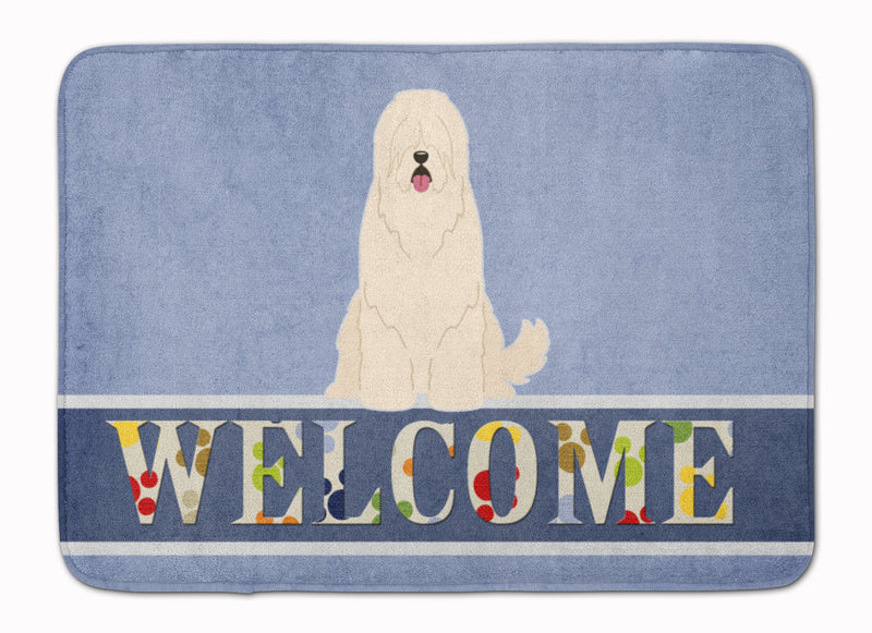 South Russian Sheepdog Welcome Machine Washable Memory Foam Mat BB5605RUG