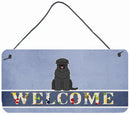 Black Russian Terrier Welcome Wall or Door Hanging Prints BB5607DS812