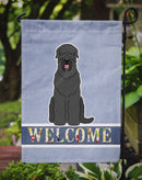 Black Russian Terrier Welcome Garden Flag - Outdoor Decorative Yard Flag BB5607GF