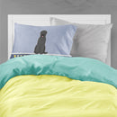 Black Russian Terrier Welcome Fabric Standard Pillowcase – Artistic Decorative Front, White Back BB5607PILLOWCASE