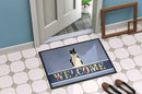 Russo-European Laika Spitz Welcome Doormat Indoor Outdoor 18H X 27W Front Door Mat Rugs for Entryway, Non Slip Washable