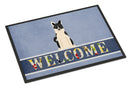 Russo-European Laika Spitz Welcome Doormat Indoor Outdoor 18H X 27W Front Door Mat Rugs for Entryway, Non Slip Washable