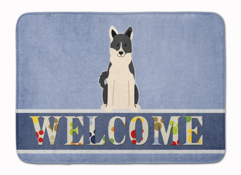 Russo-European Laika Spitz Welcome Machine Washable Memory Foam Mat BB5610RUG