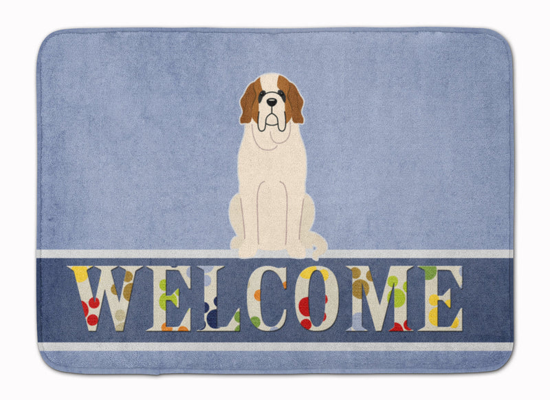 Saint Bernard Welcome Machine Washable Memory Foam Mat BB5616RUG