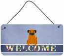 Border Terrier Welcome Wall or Door Hanging Prints BB5620DS812