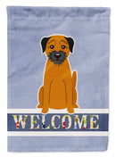Border Terrier Welcome Garden Flag - Outdoor Decorative Yard Flag BB5620GF