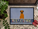 Border Terrier Welcome Doormat - 18x27 Decorative Floor Mat – Indoor/Outdoor Rug with Artistic Flair BB5620MAT