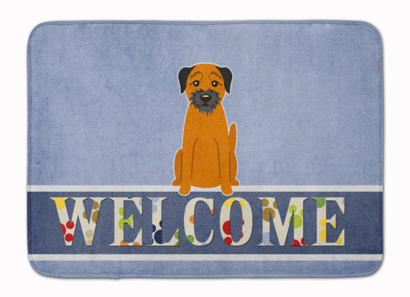 Border Terrier Welcome Machine Washable Memory Foam Mat BB5620RUG