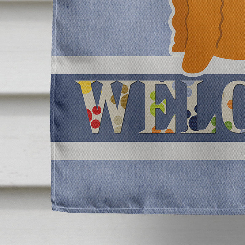 Airedale Welcome Flag Canvas House Size BB5622CHF