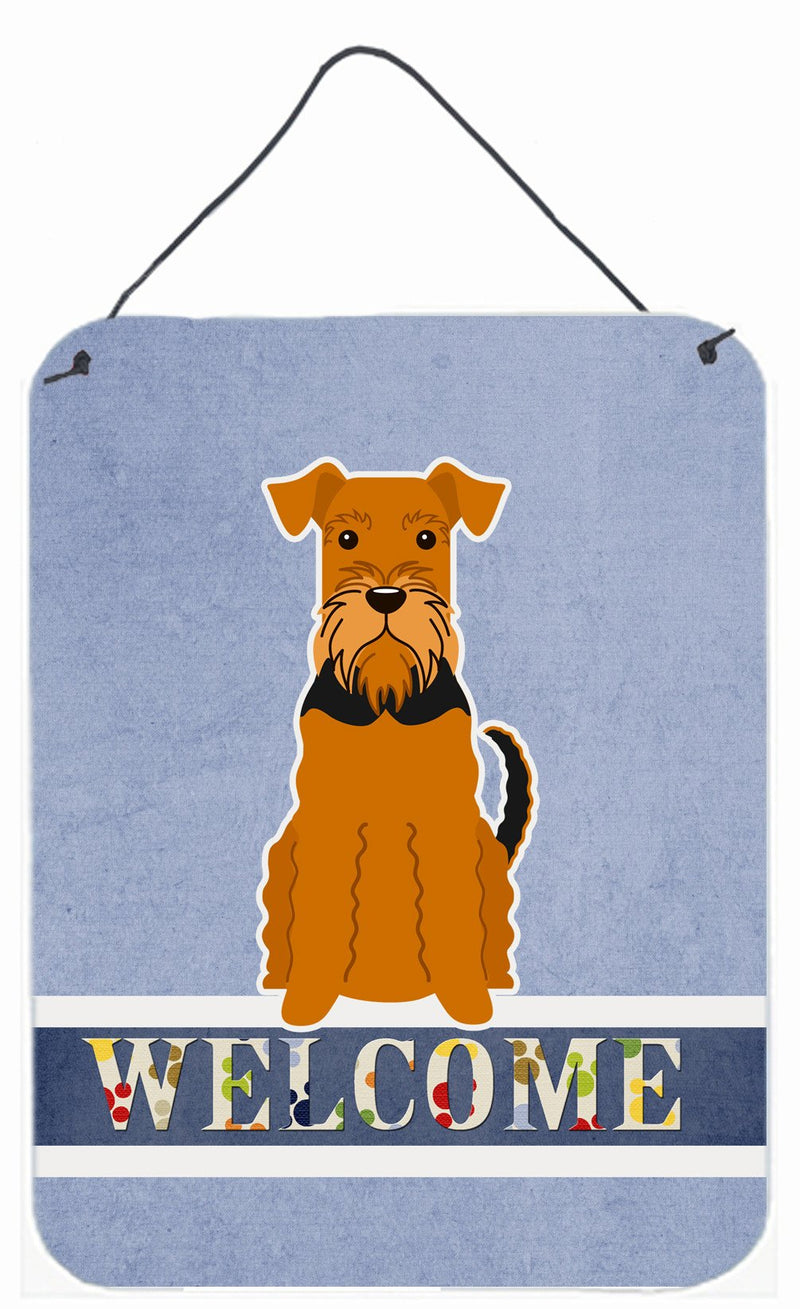 Airedale Welcome Wall or Door Hanging Prints BB5622DS1216