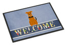 Airedale Welcome Doormat - 18x27 Decorative Floor Mat – Indoor/Outdoor Rug with Artistic Flair BB5622MAT